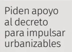 Diario de Mallorca: El sector pide apoyo al Decreto para impulsar urbanizables