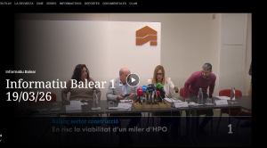 Informatiu Balear TVE: En risc la construcció d’un miler d’HPO